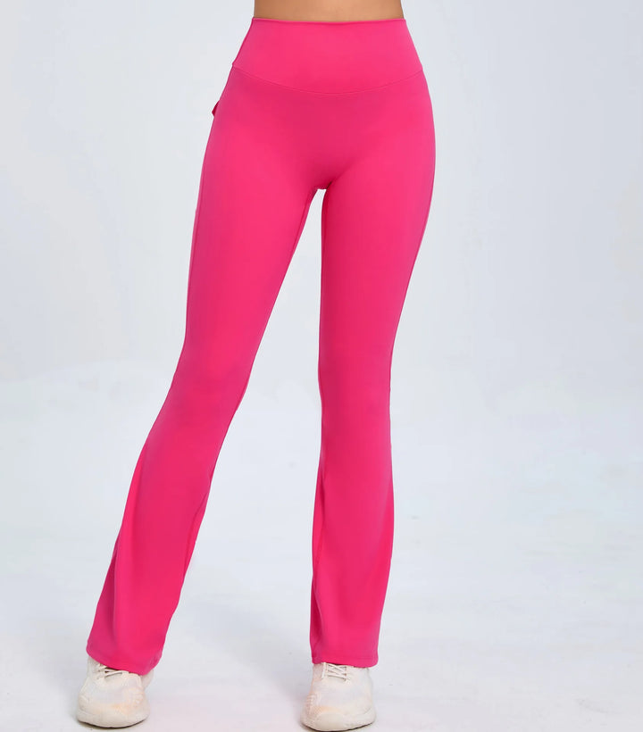 MotionMoxie® Flare Pocket Yoga Pants - High Waist & Quick Dry