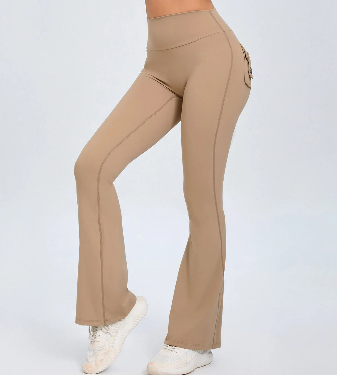 MotionMoxie® Flare Pocket Yoga Pants - High Waist & Quick Dry