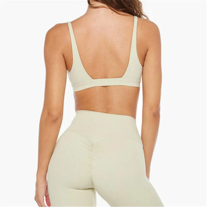 MotionMoxie® 2024 Yoga Set - Deep V Bra & High Waist Shorts